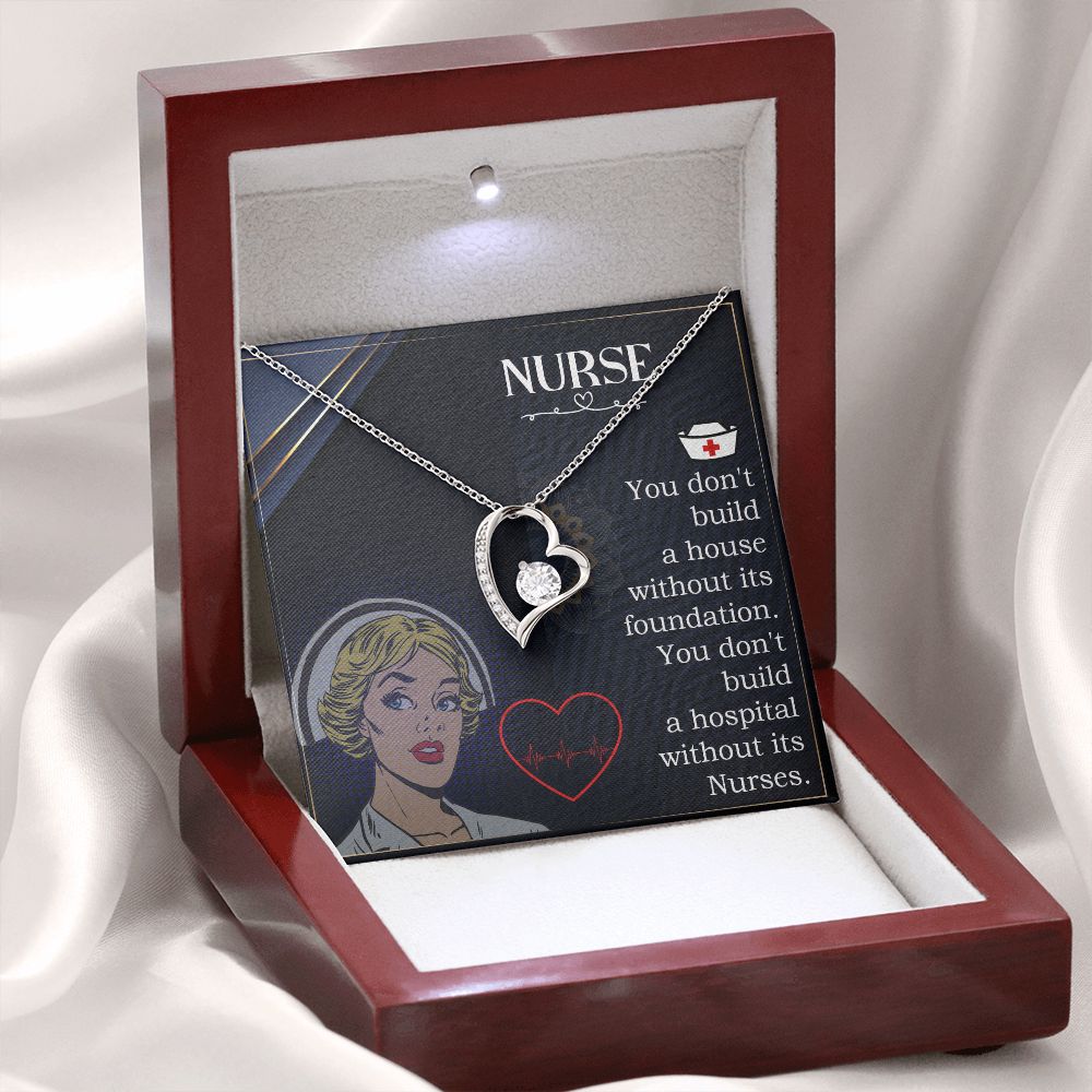 Nurse Forever Necklace w Message Card-Express Your Love Gifts