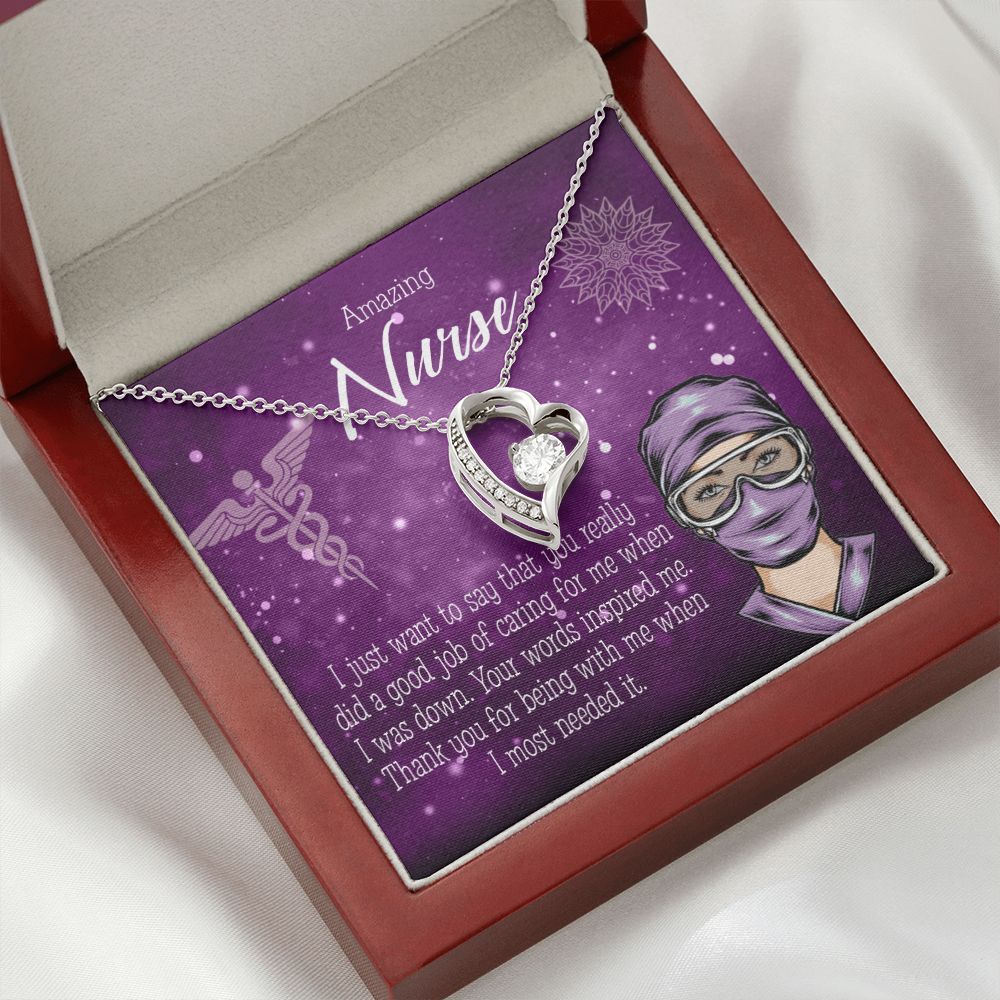 Thanks for Being There Forever Necklace w Message Card-Express Your Love Gifts