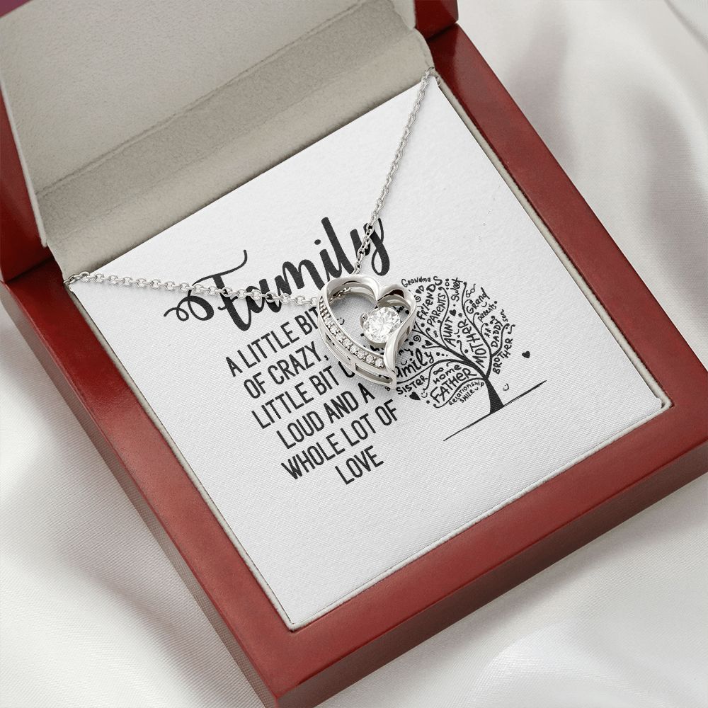 Family Forever Necklace w Message Card-Express Your Love Gifts