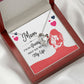 Mom I'm So Grateful Forever Necklace w Message Card-Express Your Love Gifts
