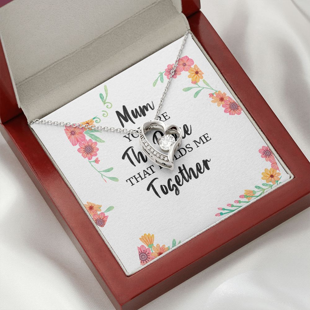 Mum You Are The Piece Forever Necklace w Message Card-Express Your Love Gifts