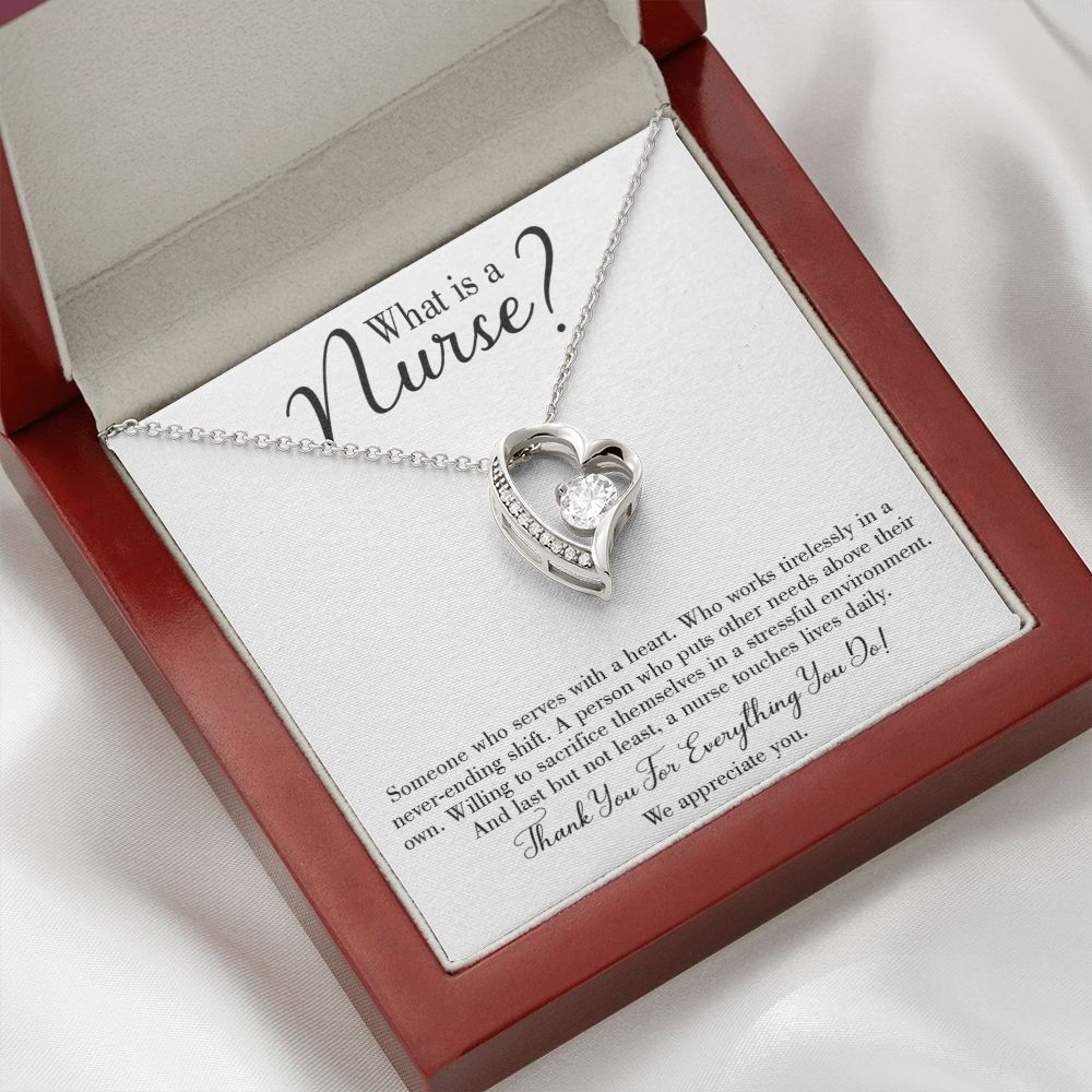 What is a Nurse Forever Necklace w Message Card-Express Your Love Gifts