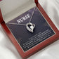Caring Angel Nurse Forever Necklace w Message Card-Express Your Love Gifts