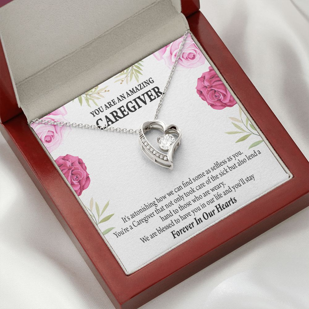 Caregiver Necklace Forever Necklace w Message Card-Express Your Love Gifts