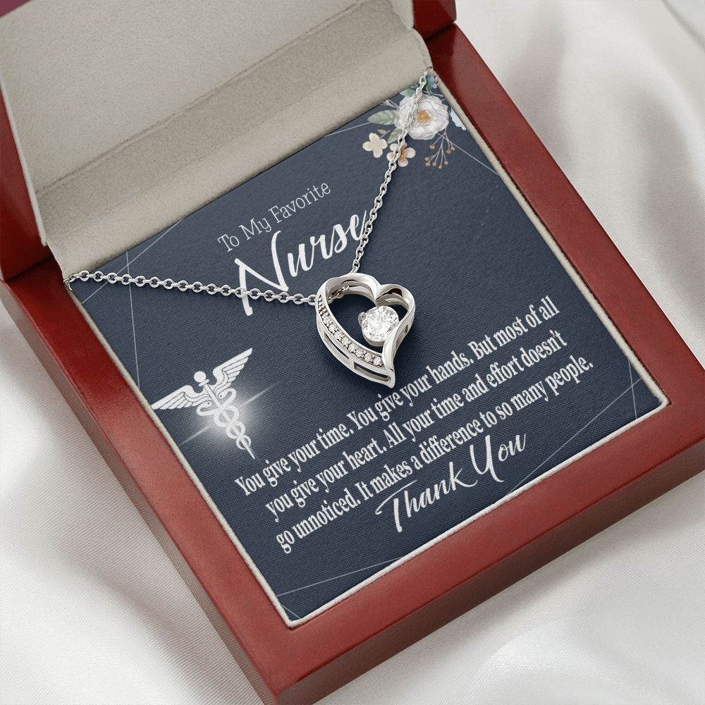You Don't Go Unnoticed Forever Necklace w Message Card-Express Your Love Gifts