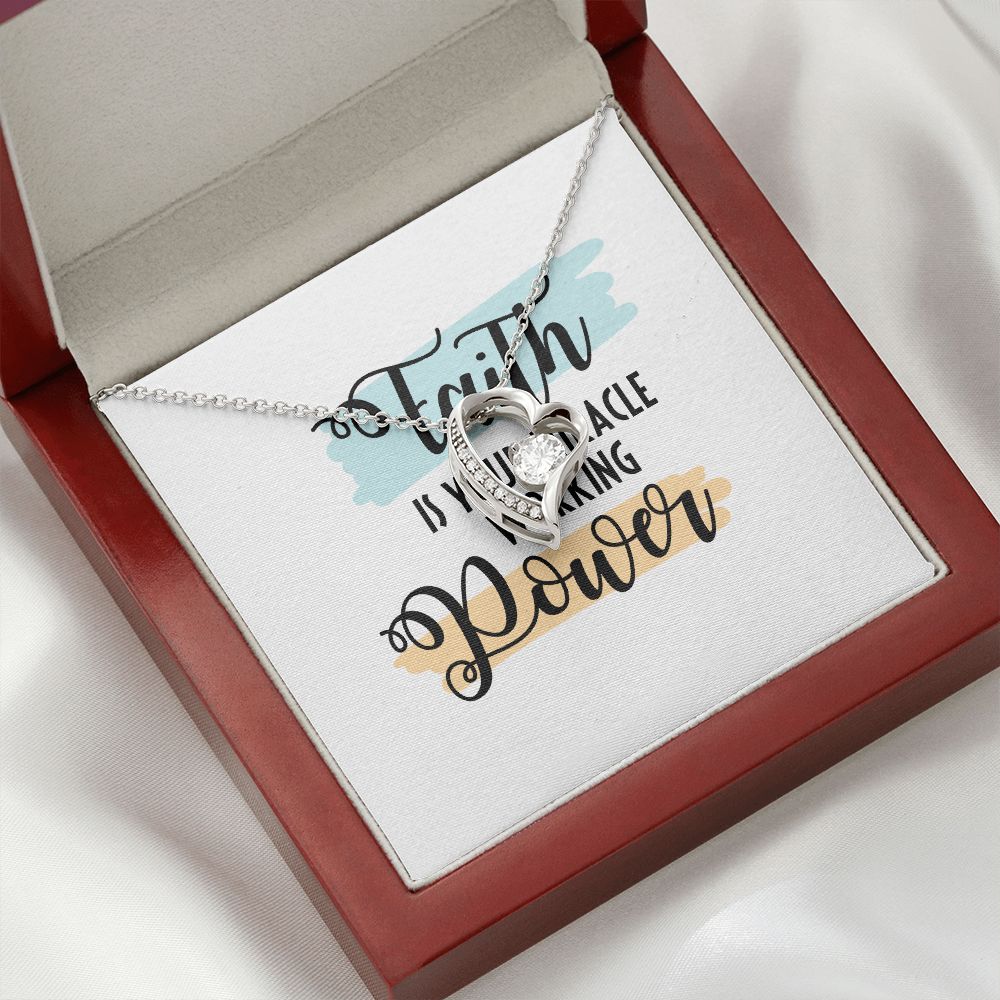 Faith Forever Necklace w Message Card-Express Your Love Gifts