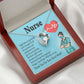RN Nurse Gift Forever Necklace w Message Card-Express Your Love Gifts