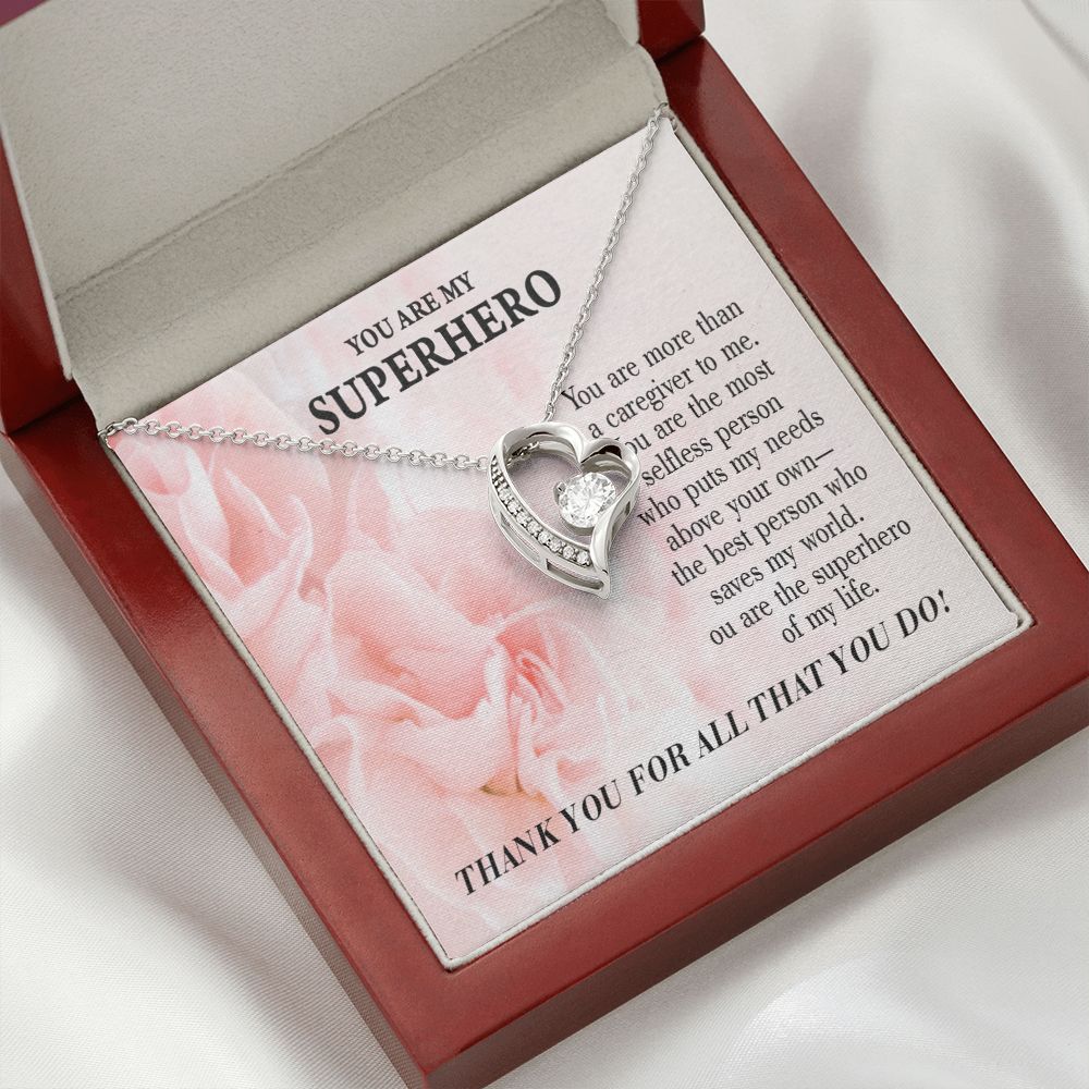 Touching Gift For Caregivers Forever Necklace w Message Card-Express Your Love Gifts