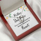 Mother and Daughter Never Truly Apart Forever Necklace w Message Card-Express Your Love Gifts