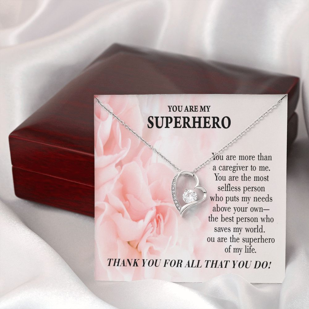 Touching Gift For Caregivers Forever Necklace w Message Card-Express Your Love Gifts