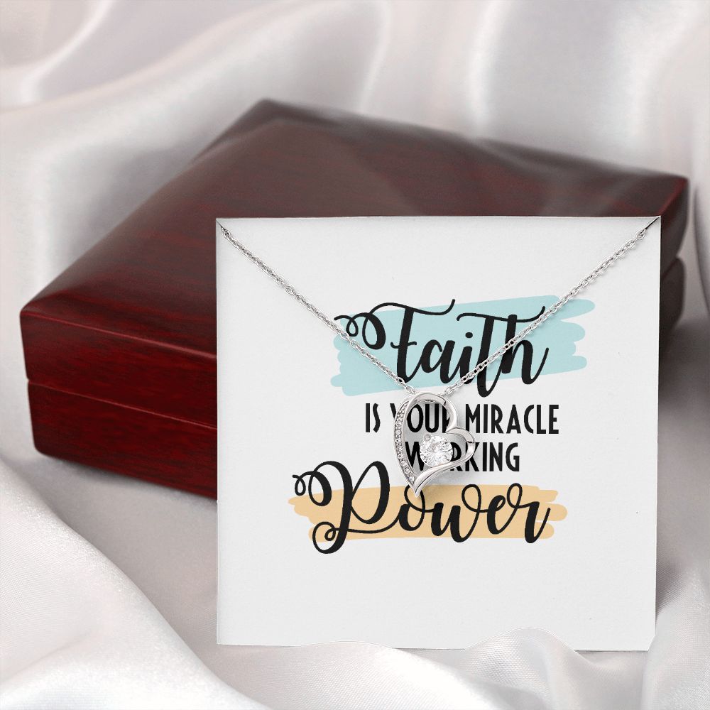 Faith Forever Necklace w Message Card-Express Your Love Gifts