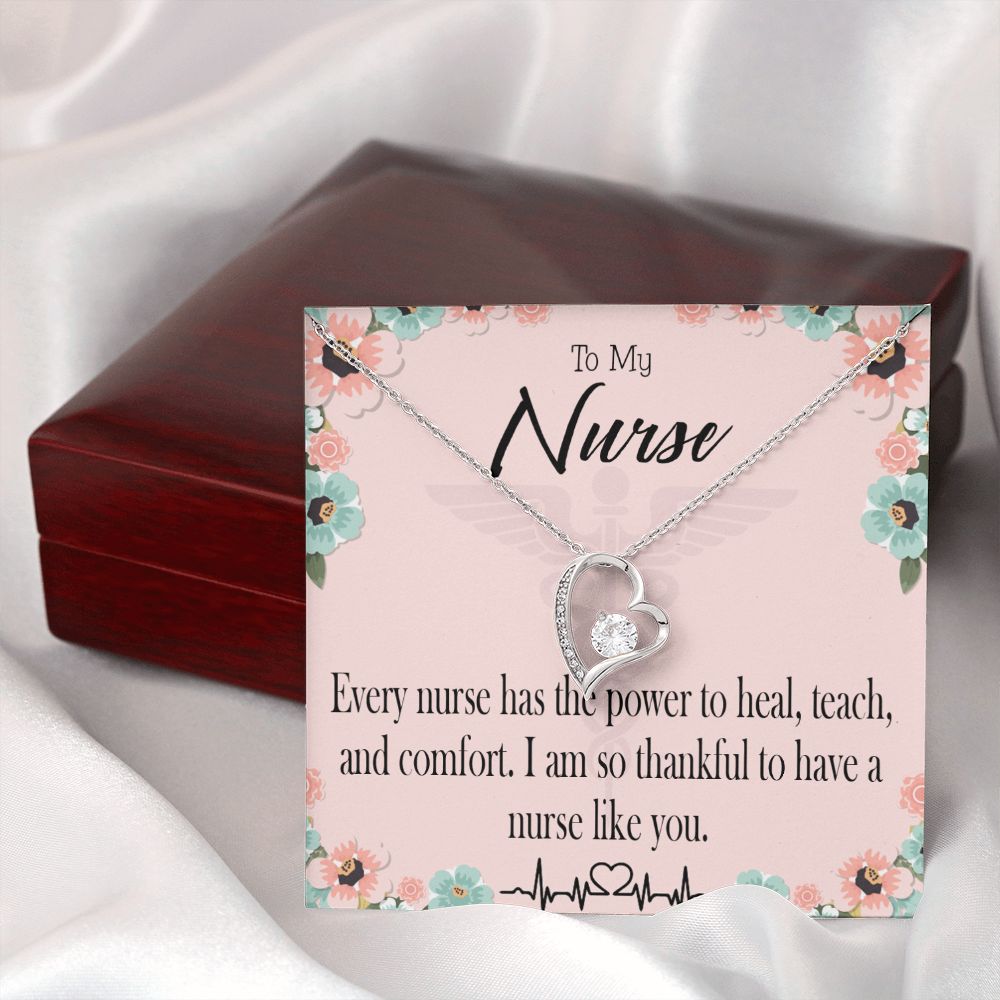 Power to Heal Forever Necklace w Message Card-Express Your Love Gifts