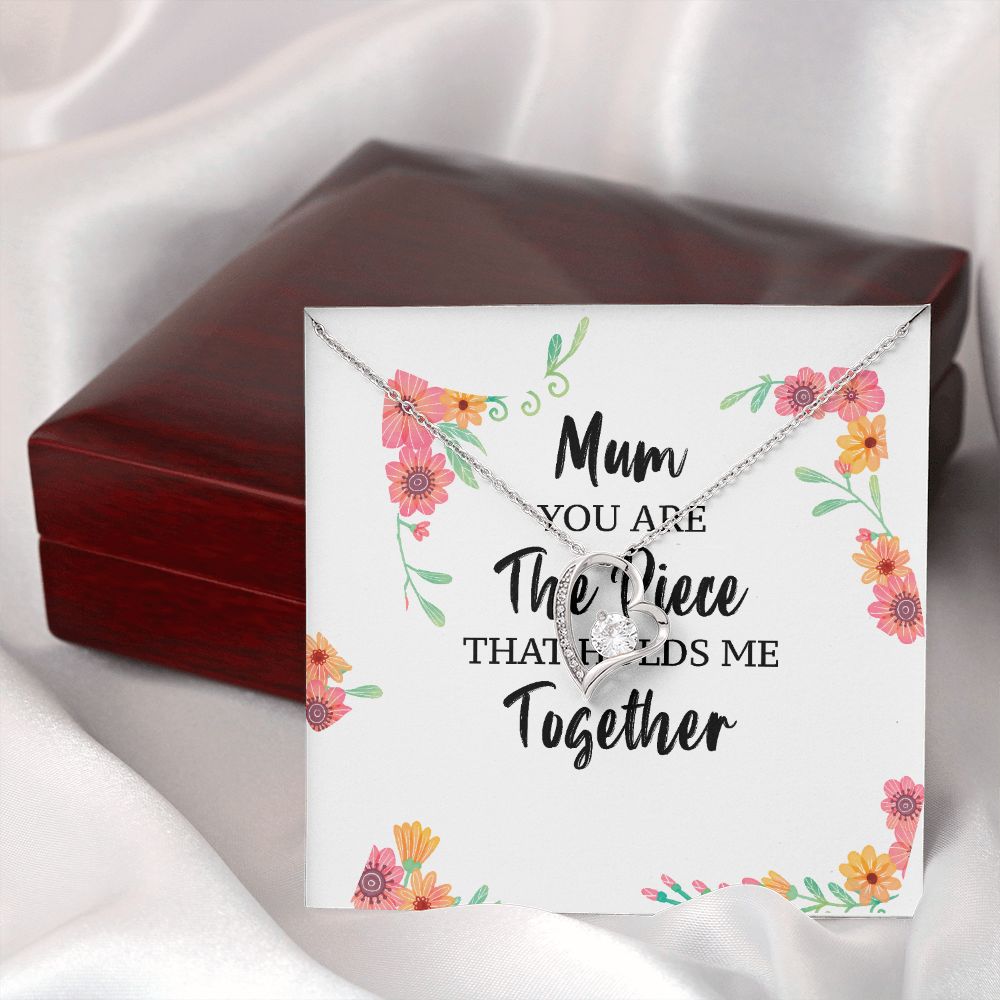 Mum You Are The Piece Forever Necklace w Message Card-Express Your Love Gifts