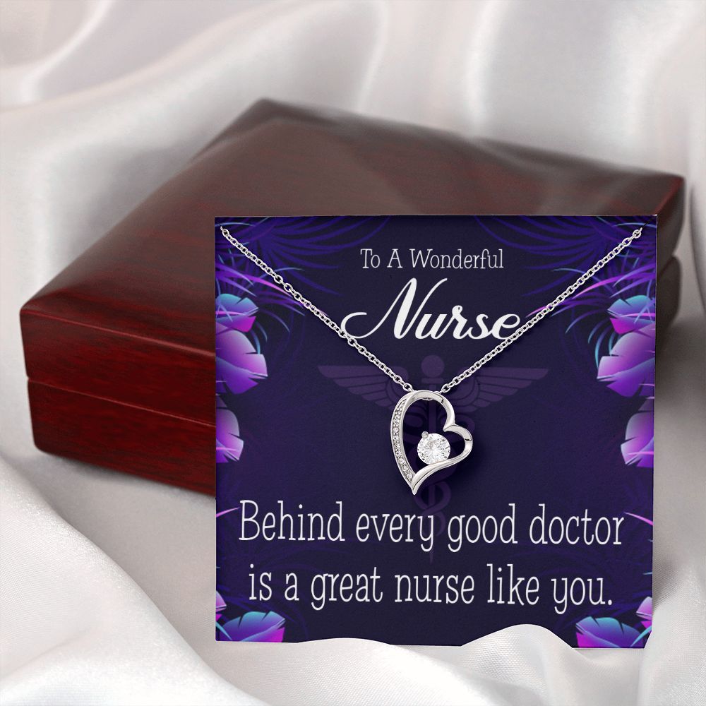 Behind Every Doctor Forever Necklace w Message Card-Express Your Love Gifts
