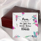 Mom We Love You With All Our Hearts Forever Necklace w Message Card-Express Your Love Gifts
