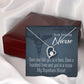 My Superhero Nurse! Forever Necklace w Message Card-Express Your Love Gifts
