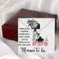 Mama To Be Forever Necklace w Message Card-Express Your Love Gifts