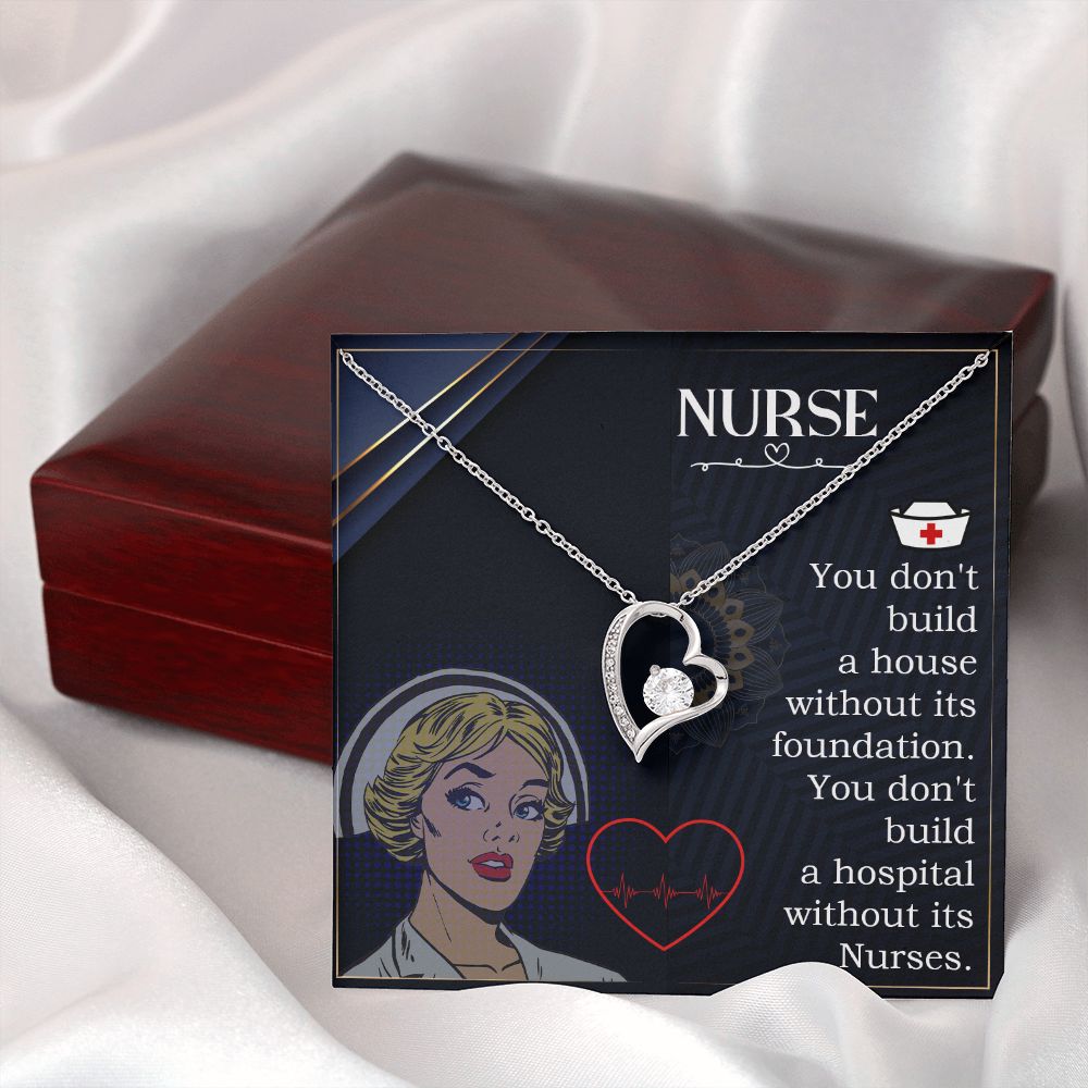 Nurse Forever Necklace w Message Card-Express Your Love Gifts