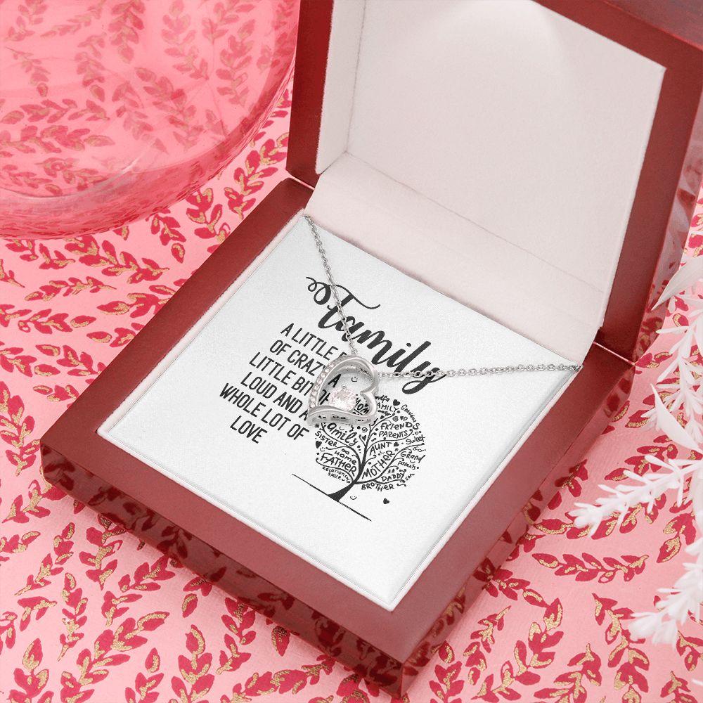 Family Forever Necklace w Message Card-Express Your Love Gifts