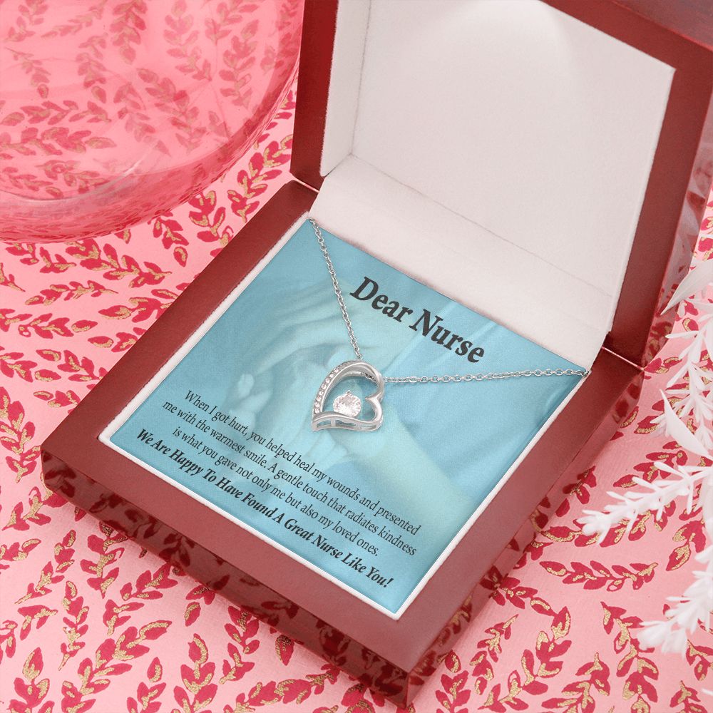 Nurse Thank You Forever Necklace w Message Card-Express Your Love Gifts