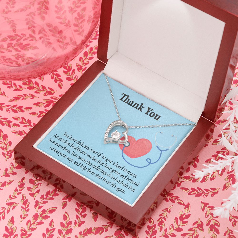 Gift Idea For Hospital Staff Forever Necklace w Message Card-Express Your Love Gifts