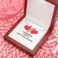 Together We Just Fit Forever Necklace w Message Card-Express Your Love Gifts