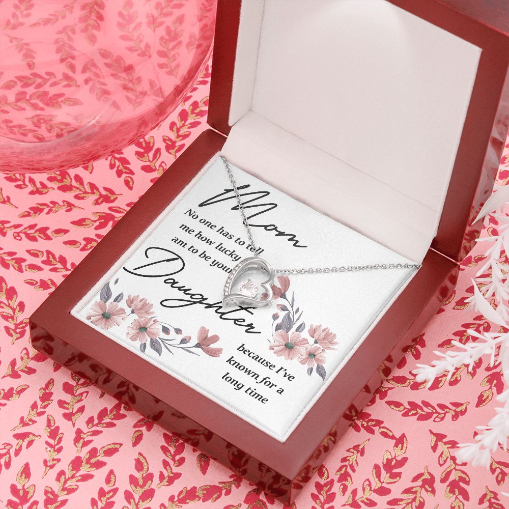 Mom No One Has Tell Me Forever Necklace w Message Card-Express Your Love Gifts