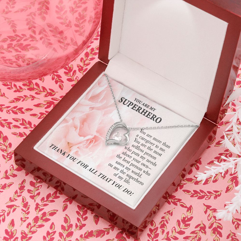 Touching Gift For Caregivers Forever Necklace w Message Card-Express Your Love Gifts