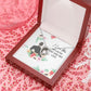 I Love You Because You Are My Life Forever Necklace w Message Card-Express Your Love Gifts