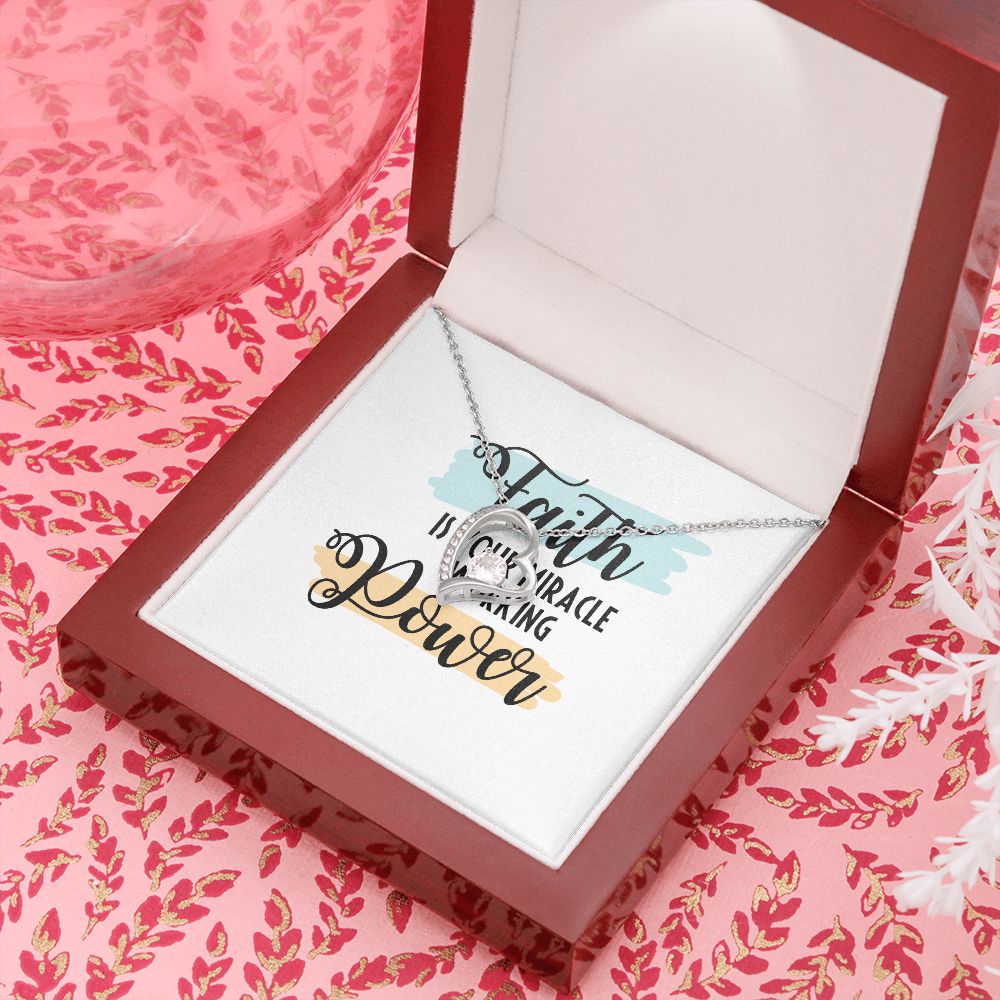 Faith Forever Necklace w Message Card-Express Your Love Gifts