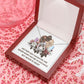Mother and Daughter Never Apart Forever Necklace w Message Card-Express Your Love Gifts