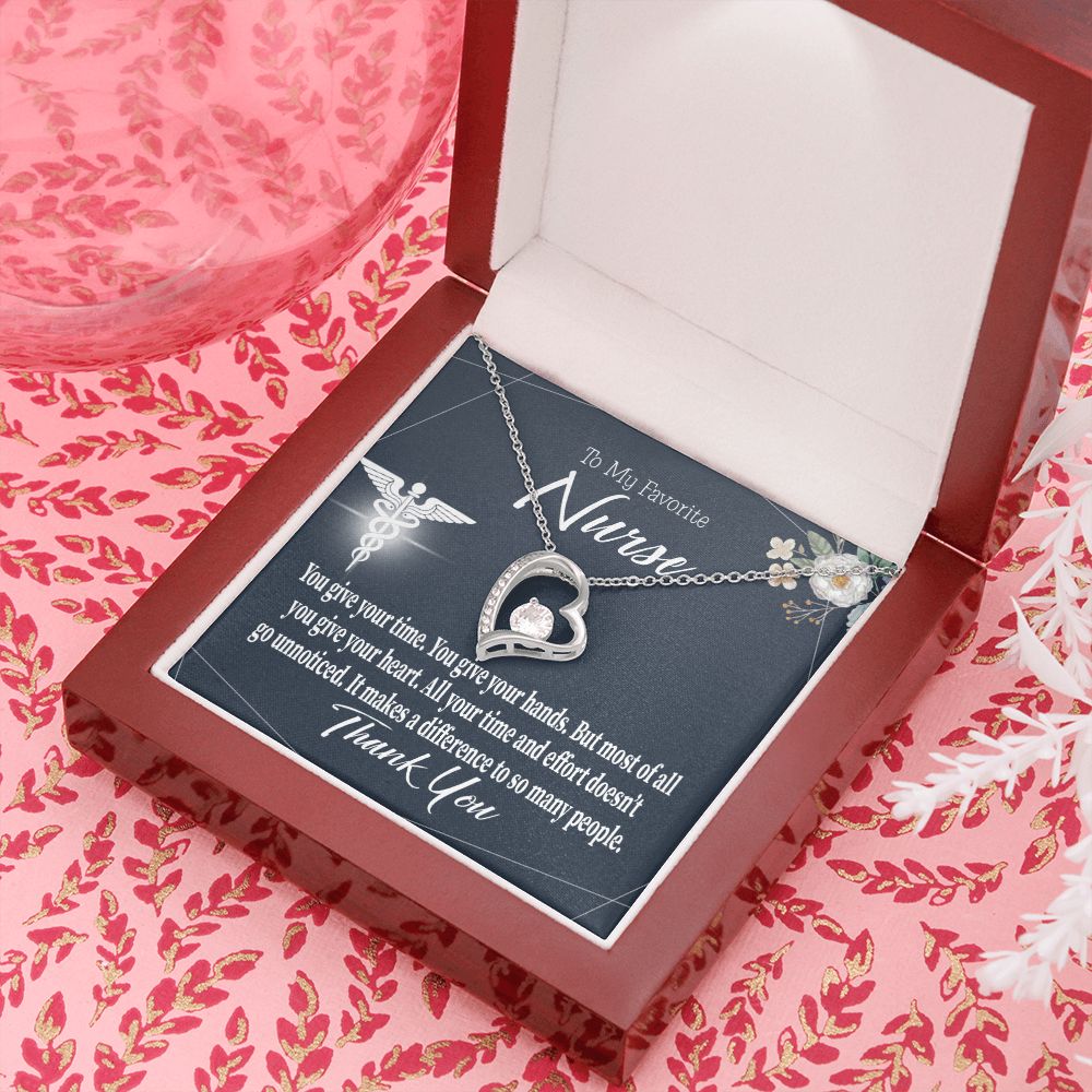 You Don't Go Unnoticed Forever Necklace w Message Card-Express Your Love Gifts