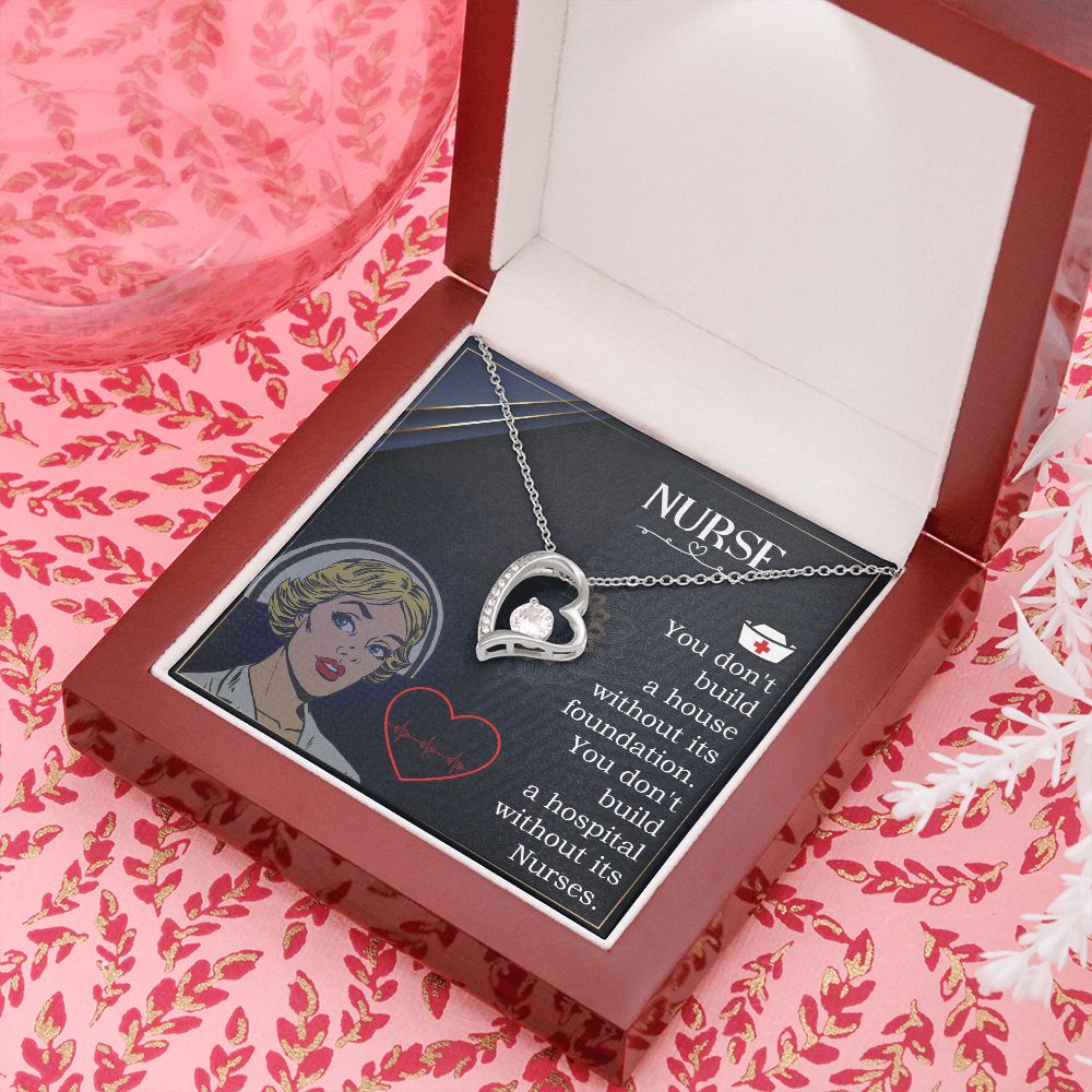 Nurse Forever Necklace w Message Card-Express Your Love Gifts