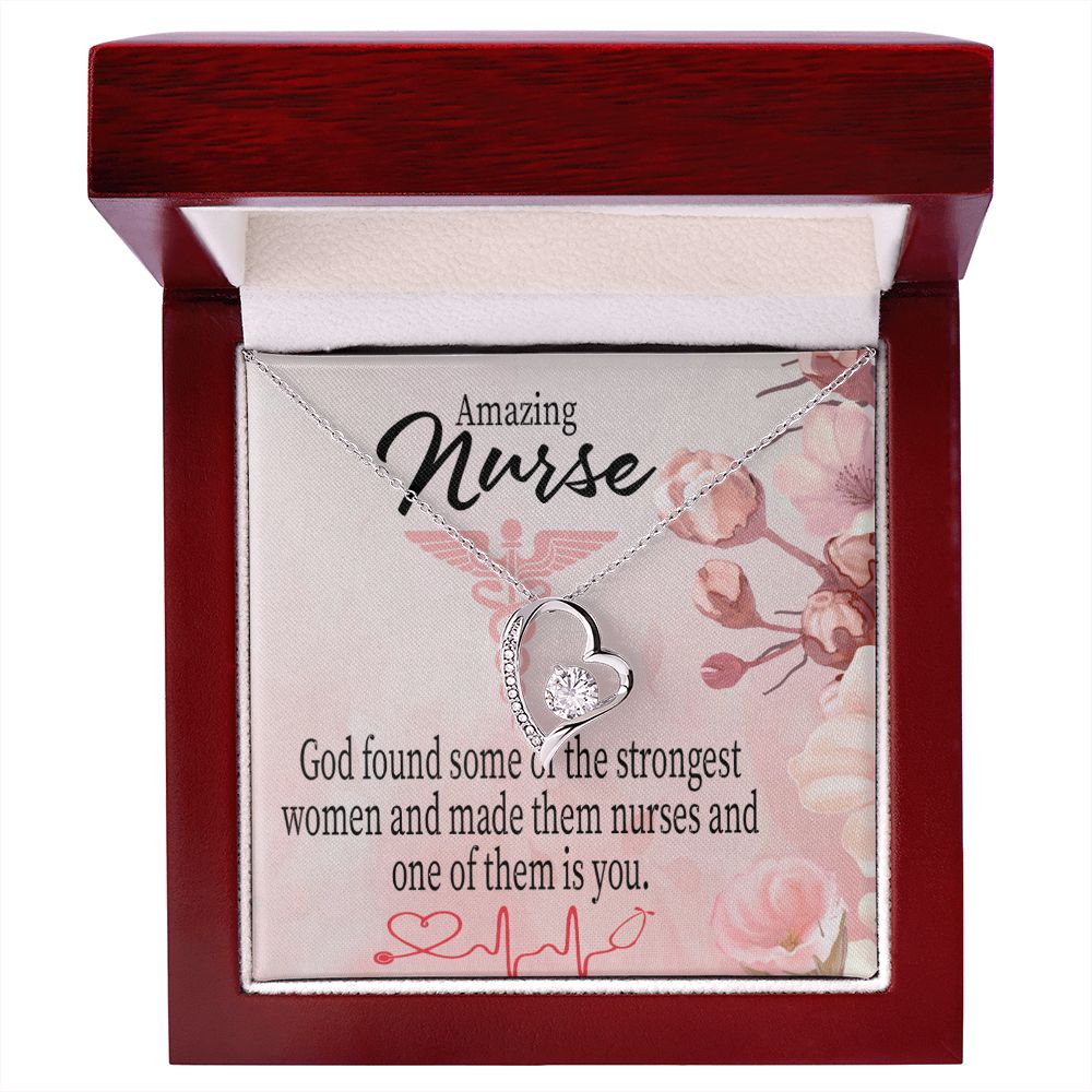 God Made Nurses Forever Necklace w Message Card-Express Your Love Gifts