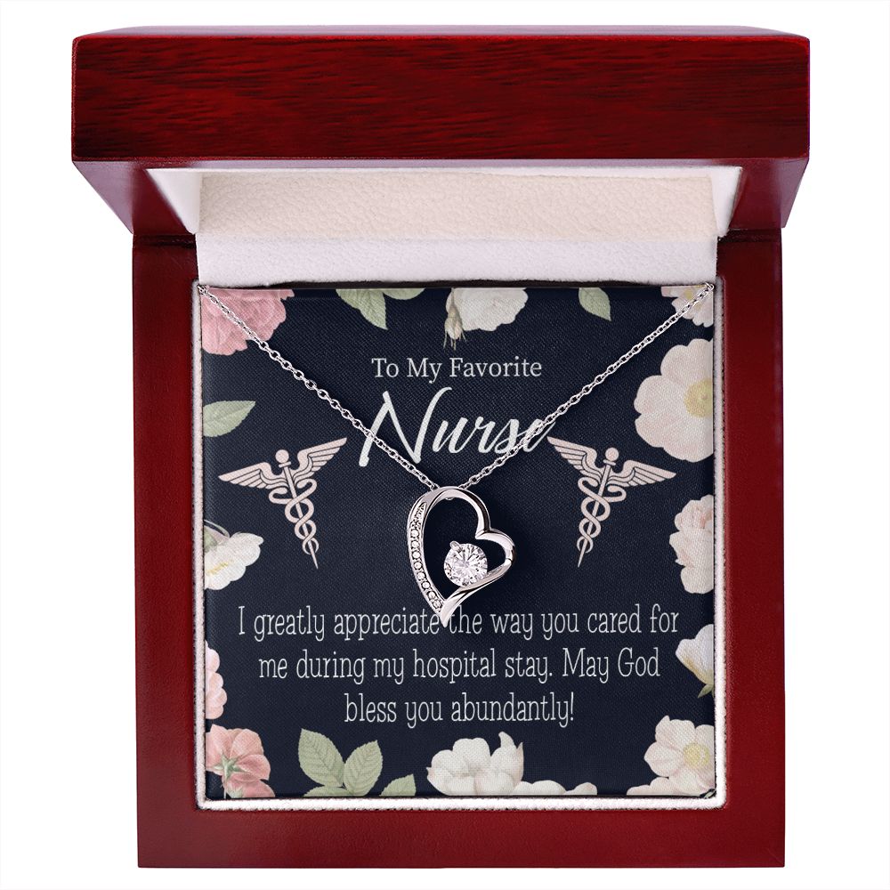 God Bless You Abundantly! Forever Necklace w Message Card-Express Your Love Gifts