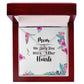 Mom We Love You With All Our Hearts Forever Necklace w Message Card-Express Your Love Gifts