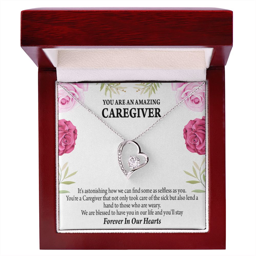 Caregiver Necklace Forever Necklace w Message Card-Express Your Love Gifts