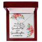 The Love Between a Grandmother and Granddaughter Forever Necklace w Message Card-Express Your Love Gifts
