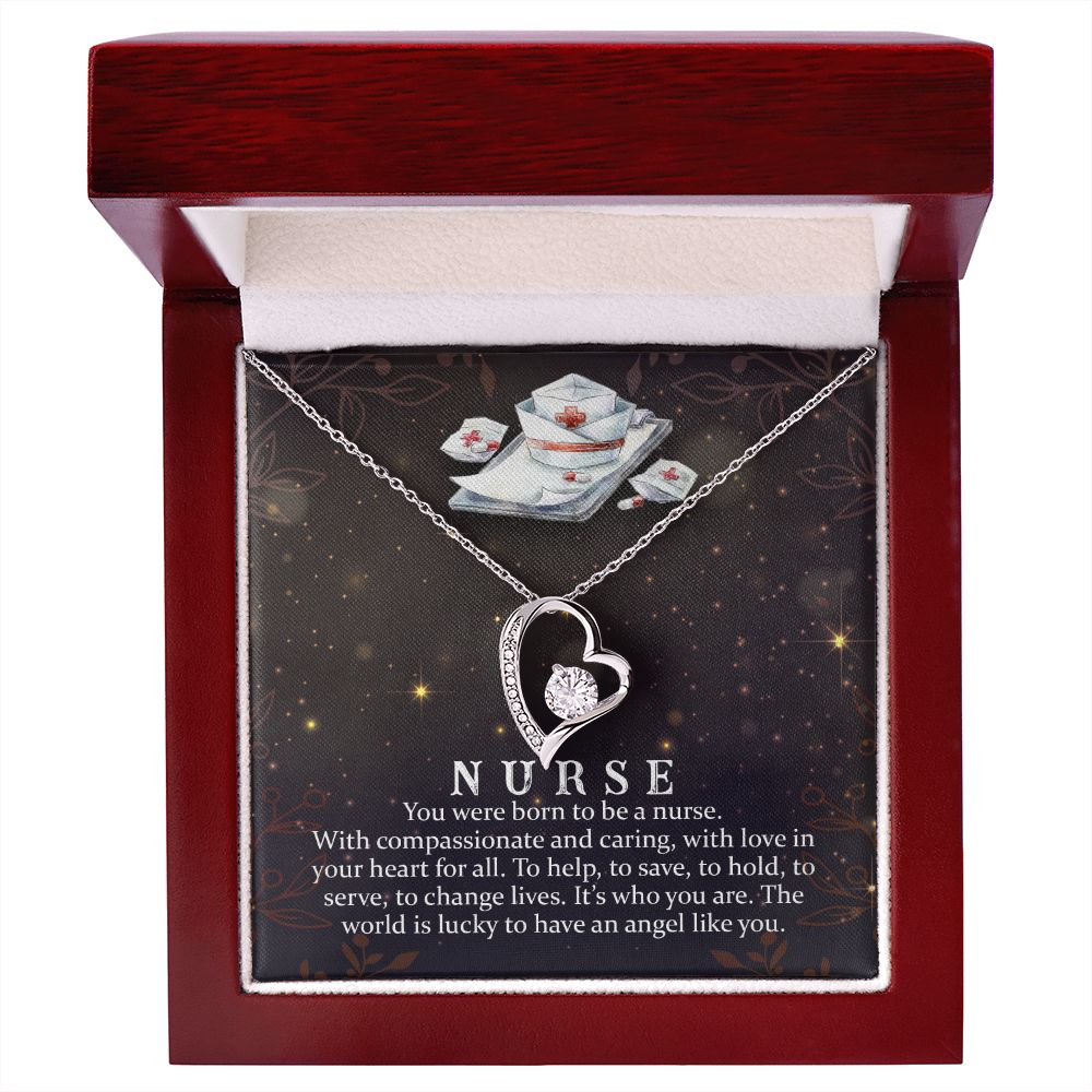 You Were Born to Be Forever Necklace w Message Card-Express Your Love Gifts