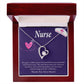 Remarkable Nurse Forever Necklace w Message Card-Express Your Love Gifts