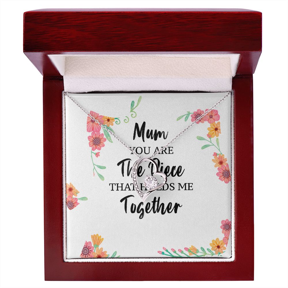 Mum You Are The Piece Forever Necklace w Message Card-Express Your Love Gifts