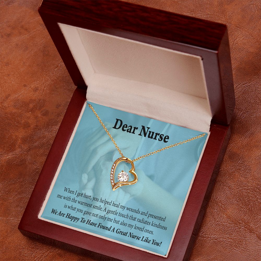 Nurse Thank You Forever Necklace w Message Card-Express Your Love Gifts