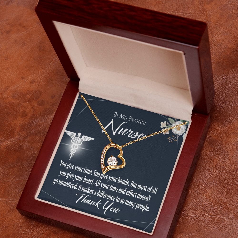 You Don't Go Unnoticed Forever Necklace w Message Card-Express Your Love Gifts