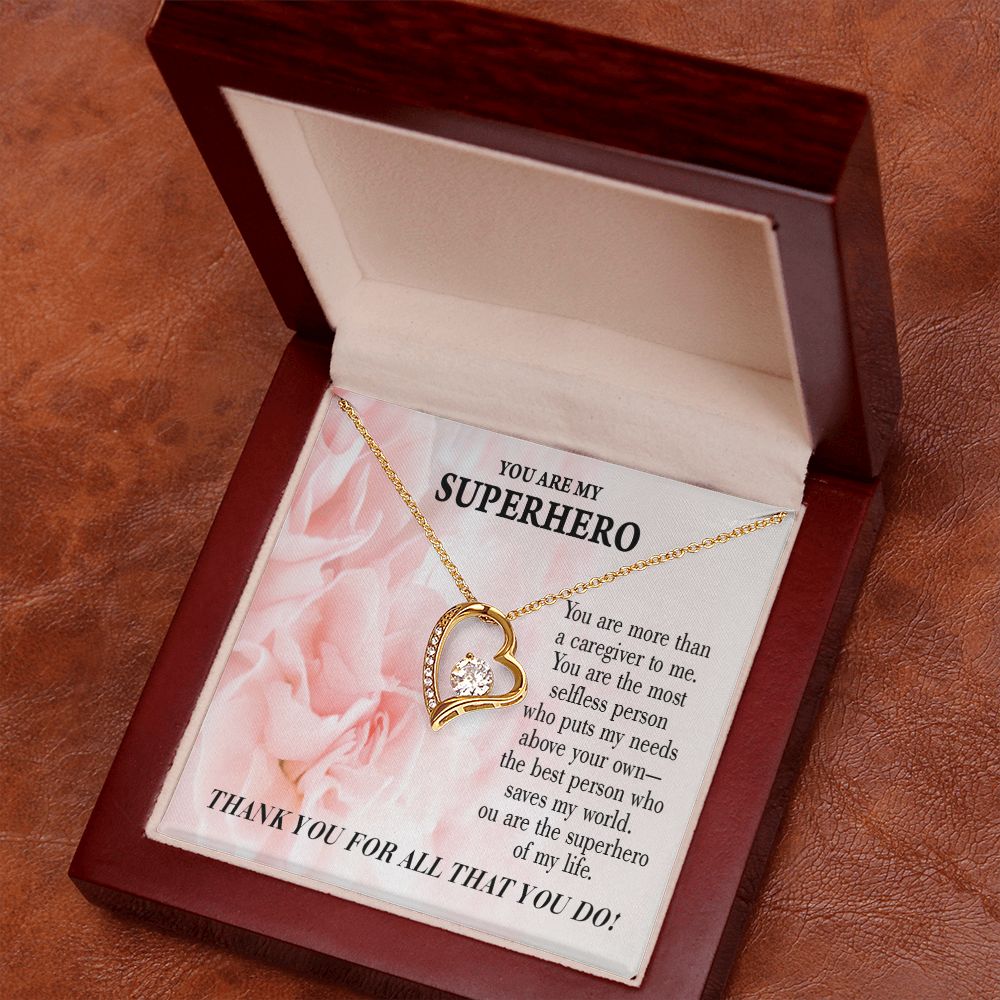 Touching Gift For Caregivers Forever Necklace w Message Card-Express Your Love Gifts