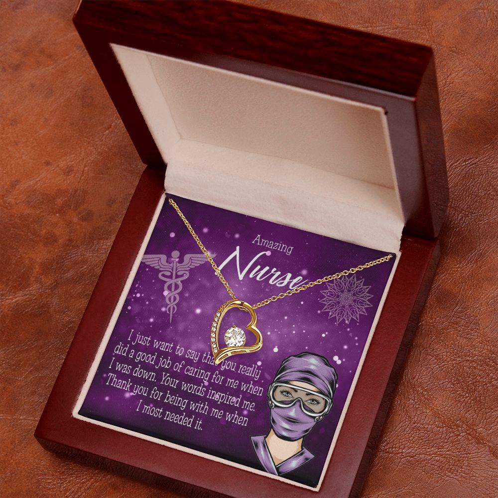 Thanks for Being There Forever Necklace w Message Card-Express Your Love Gifts