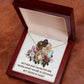 Mother and Daughter Never Apart Forever Necklace w Message Card-Express Your Love Gifts
