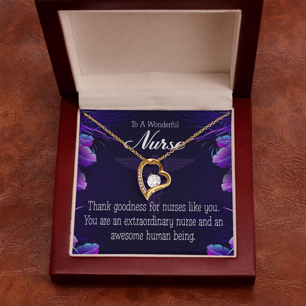 Extraordinary Nurse Forever Necklace w Message Card-Express Your Love Gifts