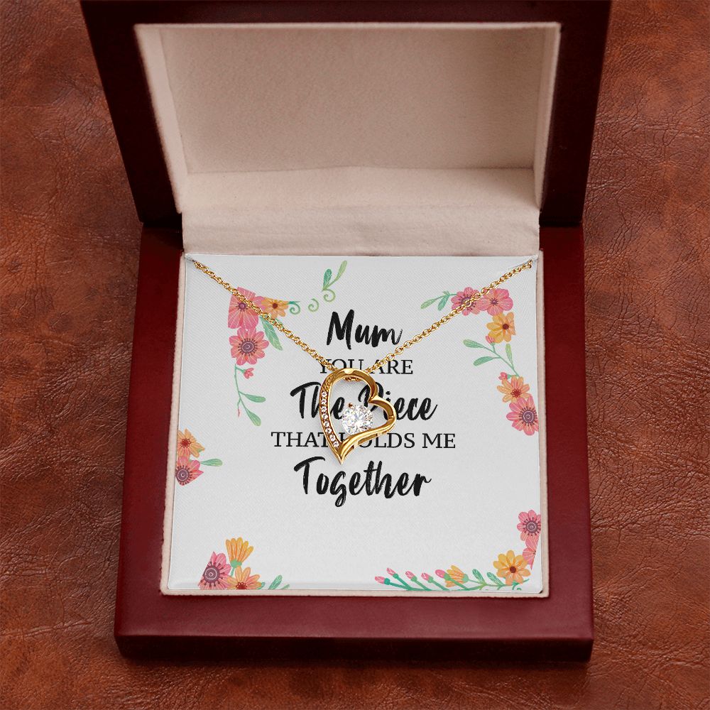 Mum You Are The Piece Forever Necklace w Message Card-Express Your Love Gifts