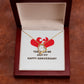 Together We Just Fit Forever Necklace w Message Card-Express Your Love Gifts