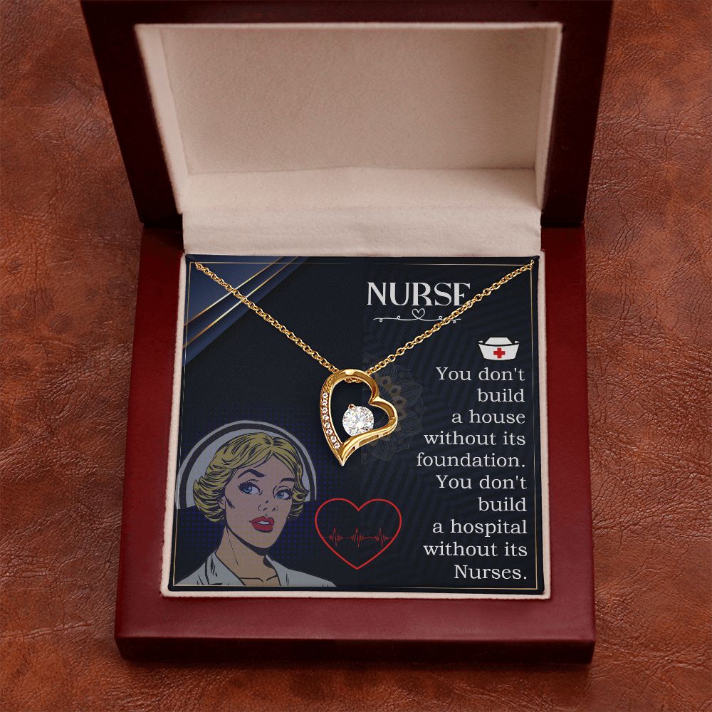 Nurse Forever Necklace w Message Card-Express Your Love Gifts